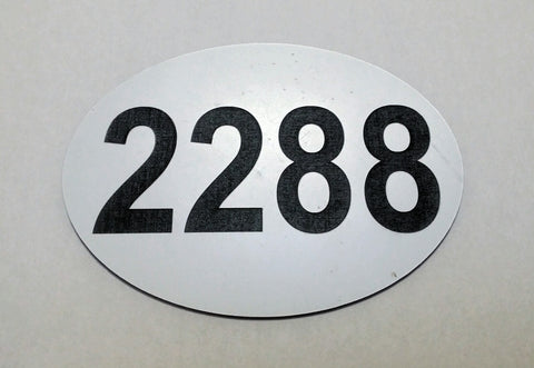 Laser Engraved Equestrian Event ID number for Saddle Blankets