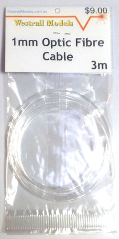 1mm Optic Fibre Cable x 3m