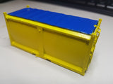20ft Sulphur Container with tarpaulin - HO Scale - 3D printed