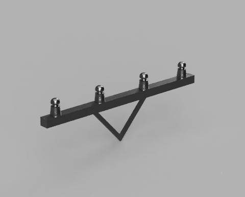 Telegraph Pole Cross Arm - 3D printed - S Scale